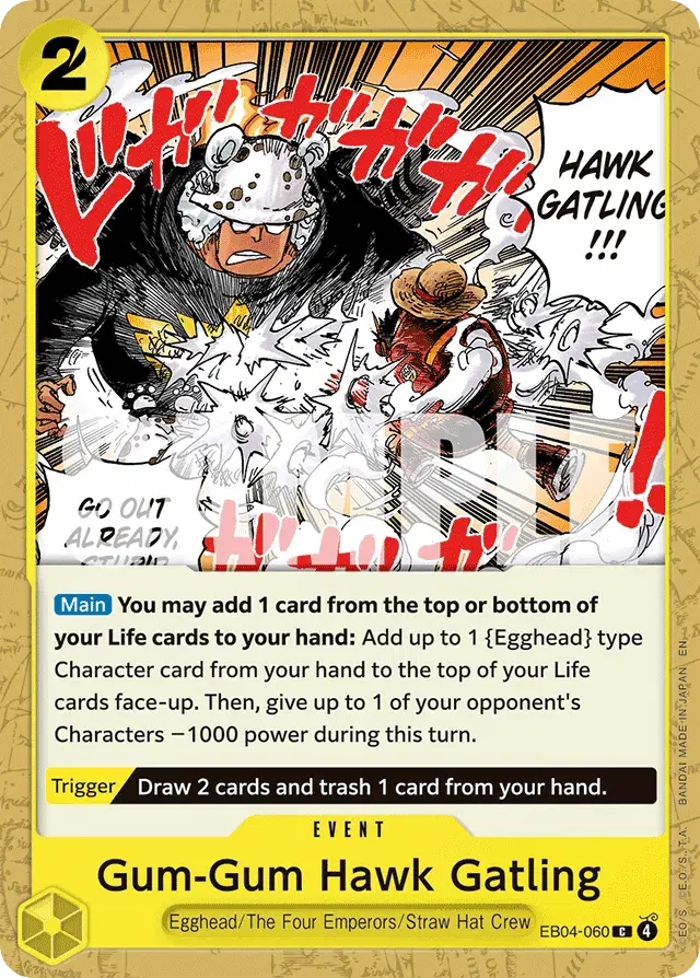 Gum-Gum Hawk Gatling Egghead Crisis 60