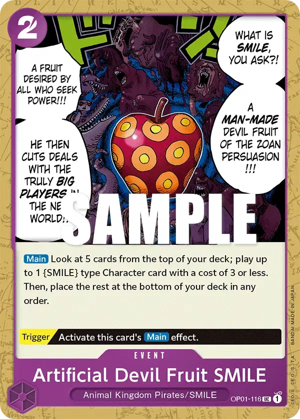 Artificial Devil Fruit SMILE Romance Dawn 116