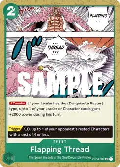 Flapping Thread Kingdoms of Intrigue