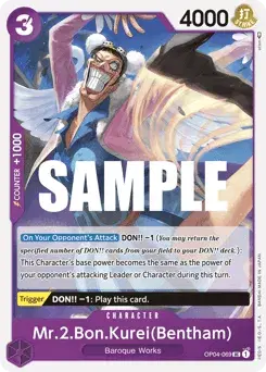Mr.2.Bon.Kurei(Bentham) Kingdoms of Intrigue