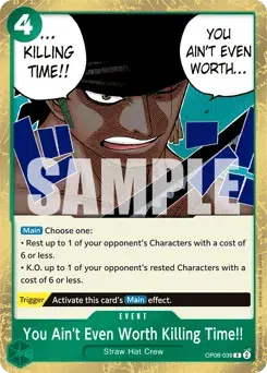 You Ain't Even Worth Killing Time!! Wings of the Captain