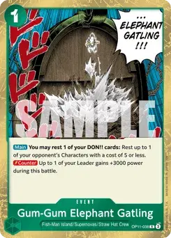 Gum-Gum Elephant Gatling A Fist Of Divine Speed