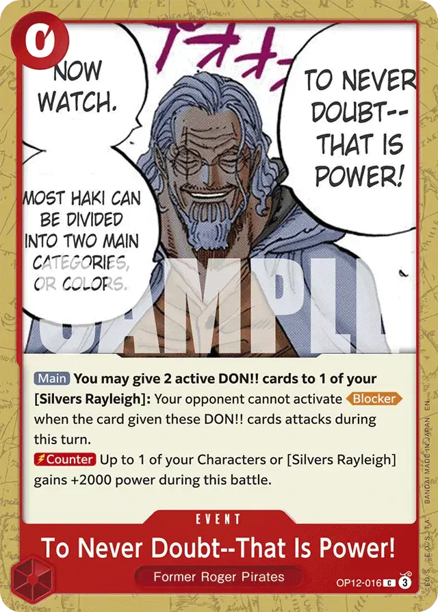 To Never Doubt--That Is Power! Legacy of the Master 16