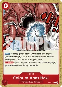 Color of Arms Haki Legacy of the Master