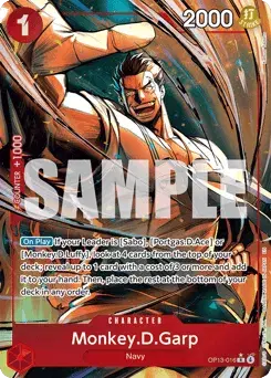 Monkey.D.Garp Carrying On His Will