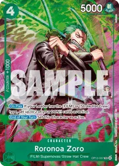 Roronoa Zoro Carrying On His Will