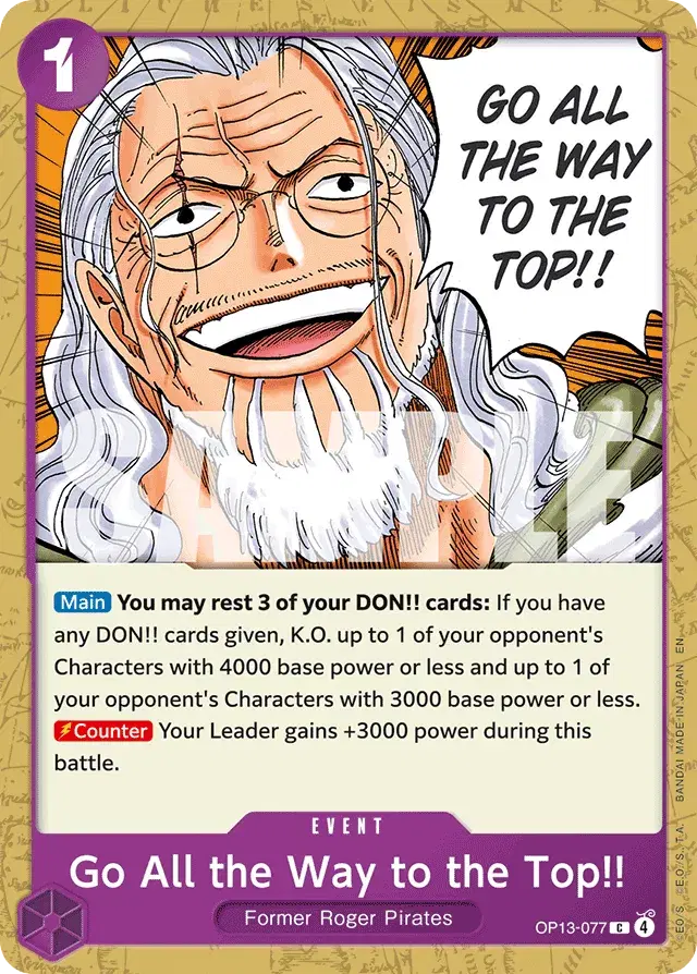 Go All the Way to the Top!! Carrying On His Will 77