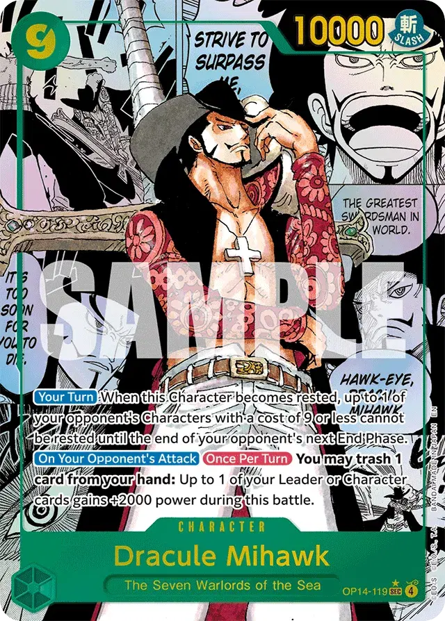 Dracule Mihawk The Azure Sea's Seven 119