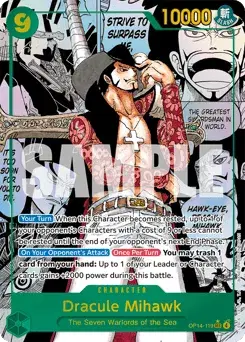 Dracule Mihawk The Azure Sea's Seven