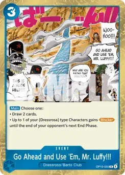 Go Ahead and Use 'Em, Mr. Luffy!!! Adventure on Kami's Island