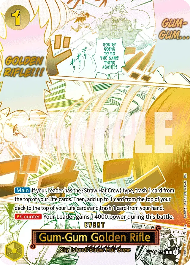 Gum-Gum Golden Rifle Adventure on Kami's Island 116