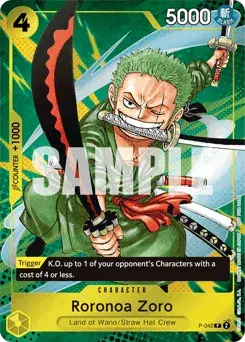 Roronoa Zoro Promos