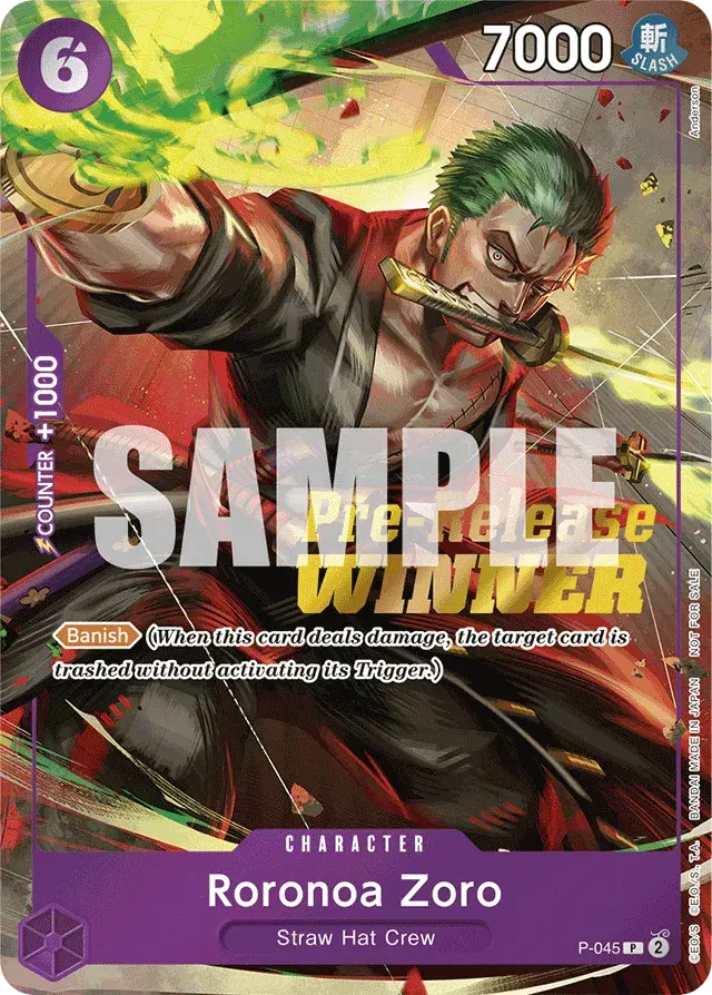 Roronoa Zoro Promos 45