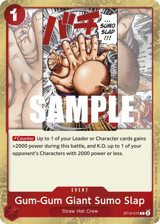 Gum-Gum Giant Sumo Slap Ultra Deck: The Three Captains 15