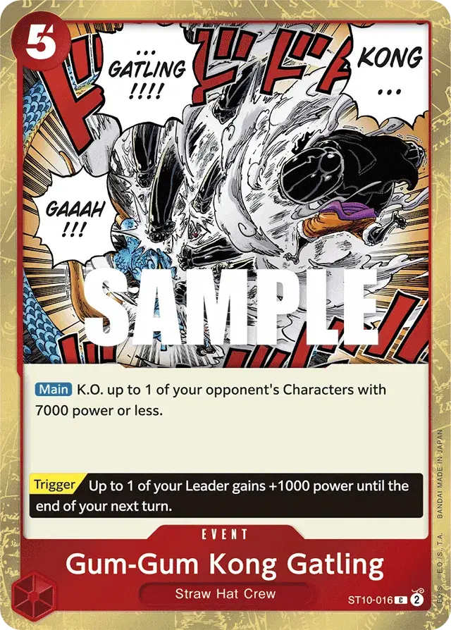 Gum-Gum Kong Gatling Ultra Deck: The Three Captains 16