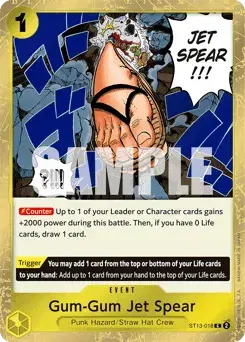 Gum-Gum Jet Spear Ultra Deck: The Three Brothers