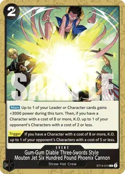Gum-Gum Diable Three-Swords Style Mouten Jet Six Hundred Pound Phoenix Cannon 3D2Y