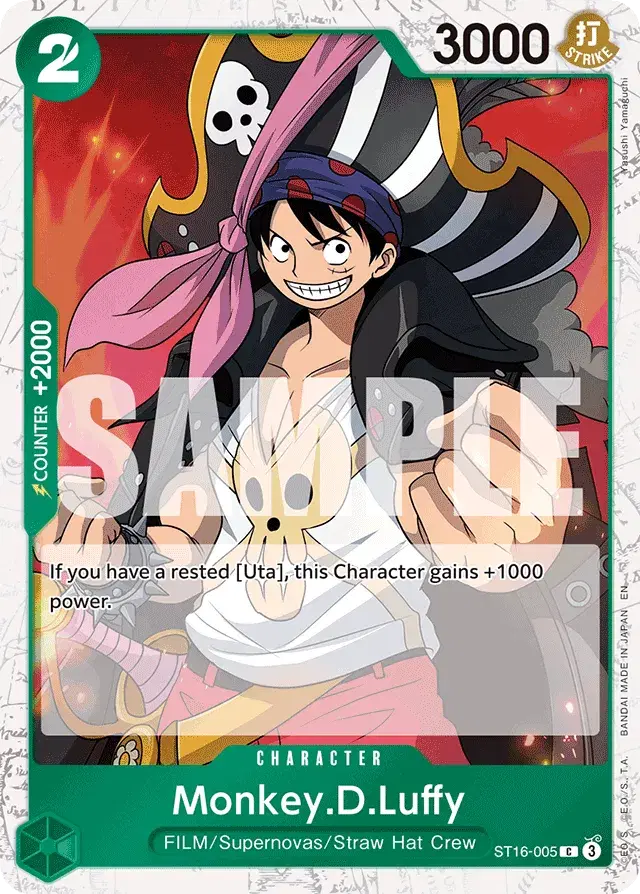 Monkey.D.Luffy GREEN Uta 5