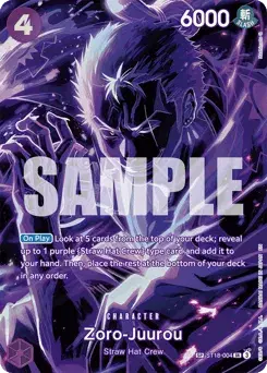 Zoro-Juurou PURPLE Monkey.D.Luffy