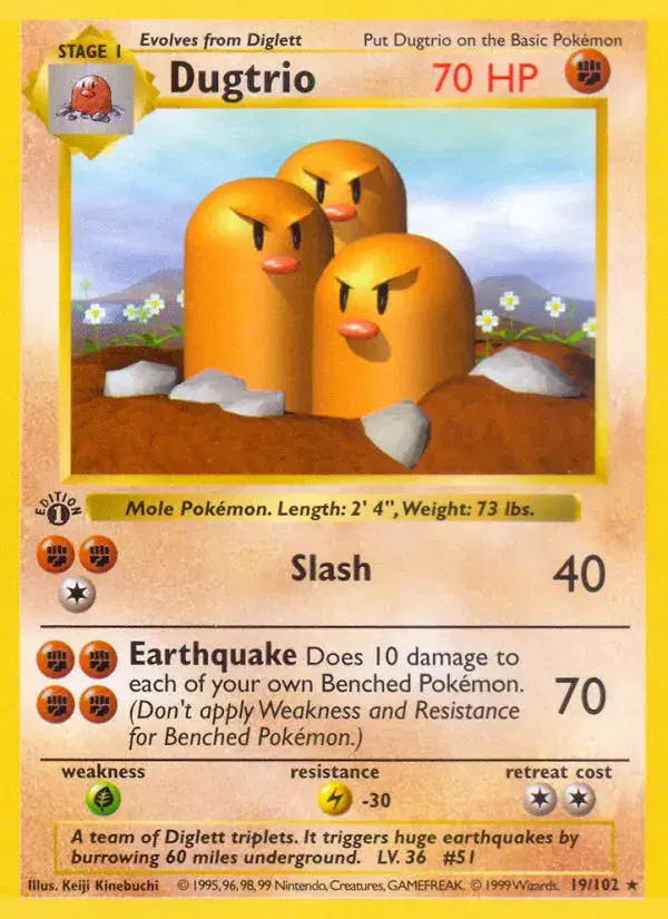Dugtrio Base 19