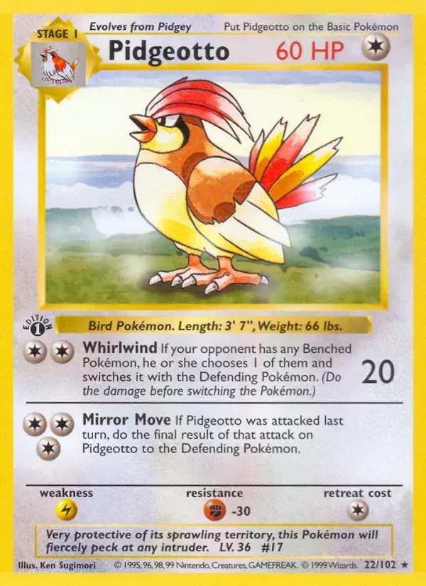 Pidgeotto Base 22