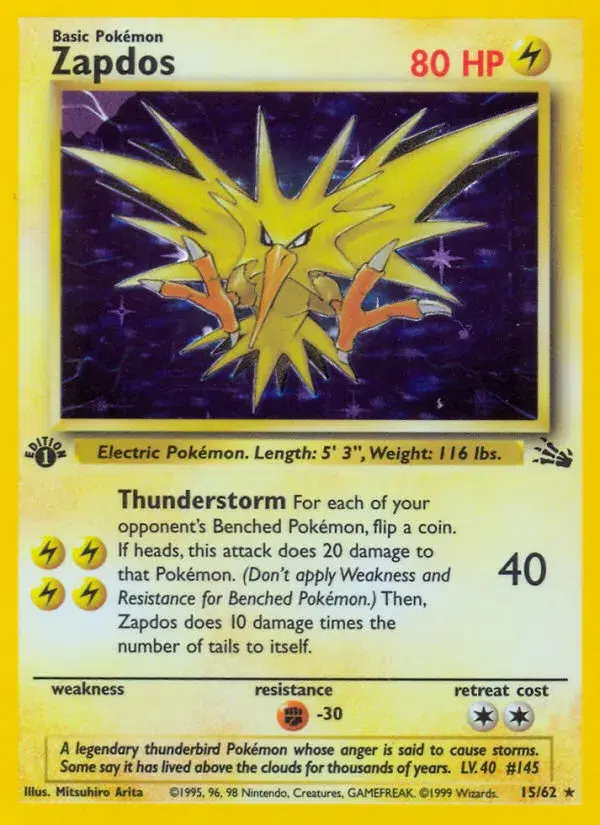 Zapdos Fossil 15
