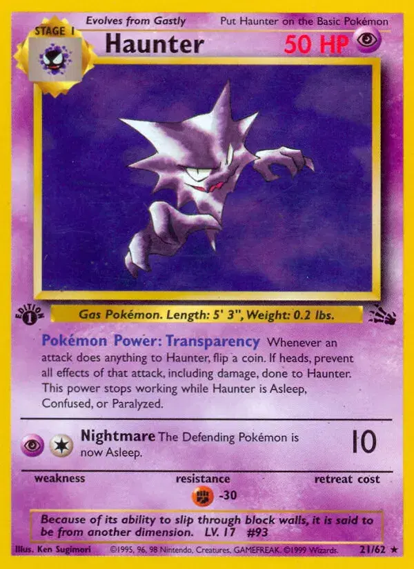 Haunter Fossil 21