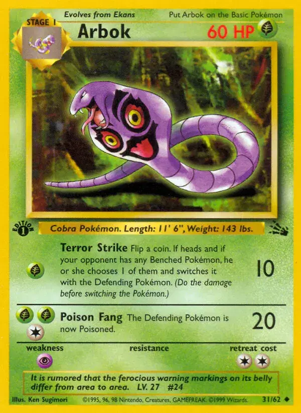 Arbok Fossil 31