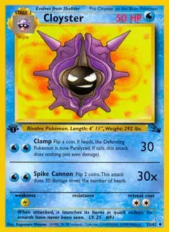 Cloyster Fossil