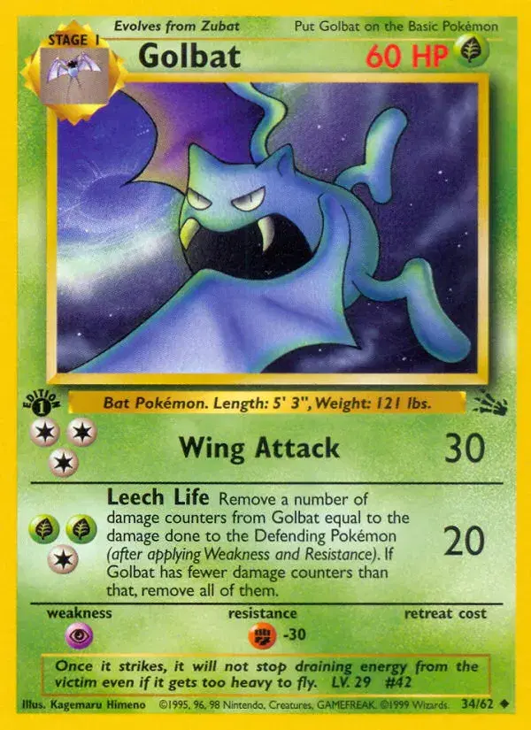 Golbat Fossil 34