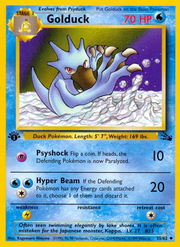 Golduck Fossil 35