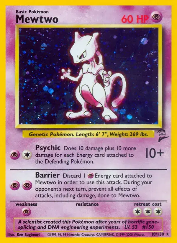 Mewtwo Base Set 2 10