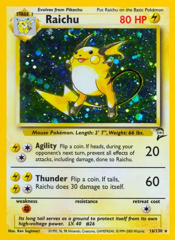Raichu Base Set 2 16