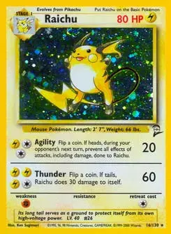 Raichu Base Set 2
