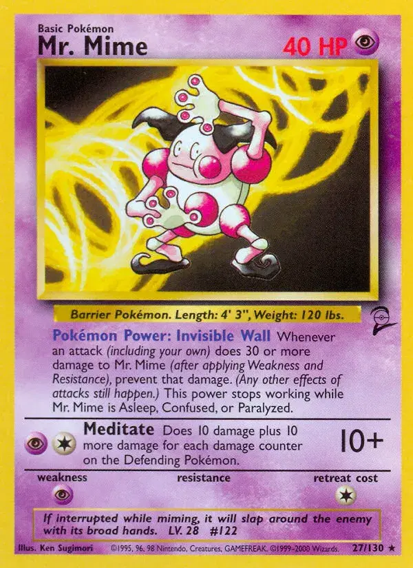 Mr. Mime Base Set 2 27