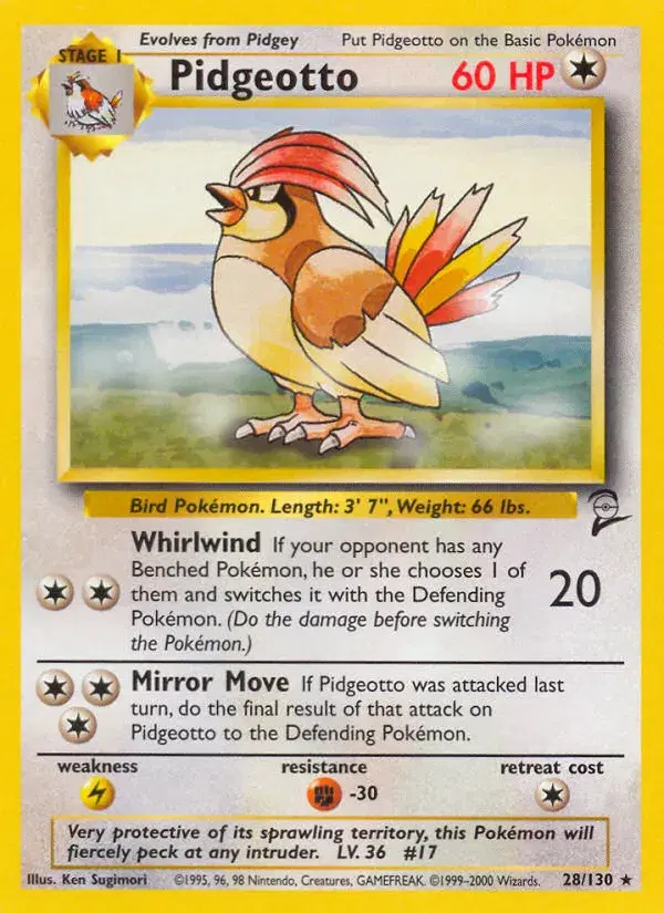 Pidgeotto Base Set 2 28