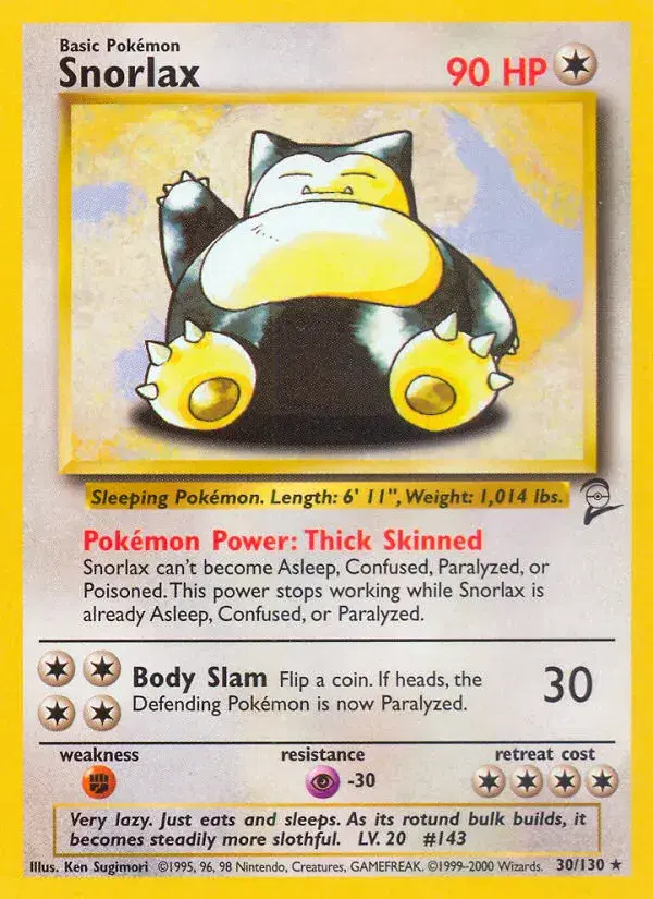Snorlax Base Set 2 30