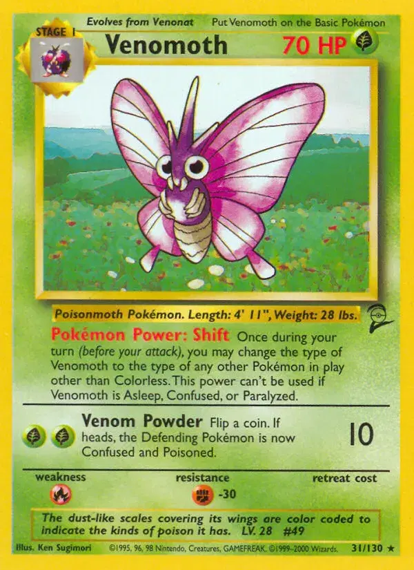Venomoth Base Set 2 31