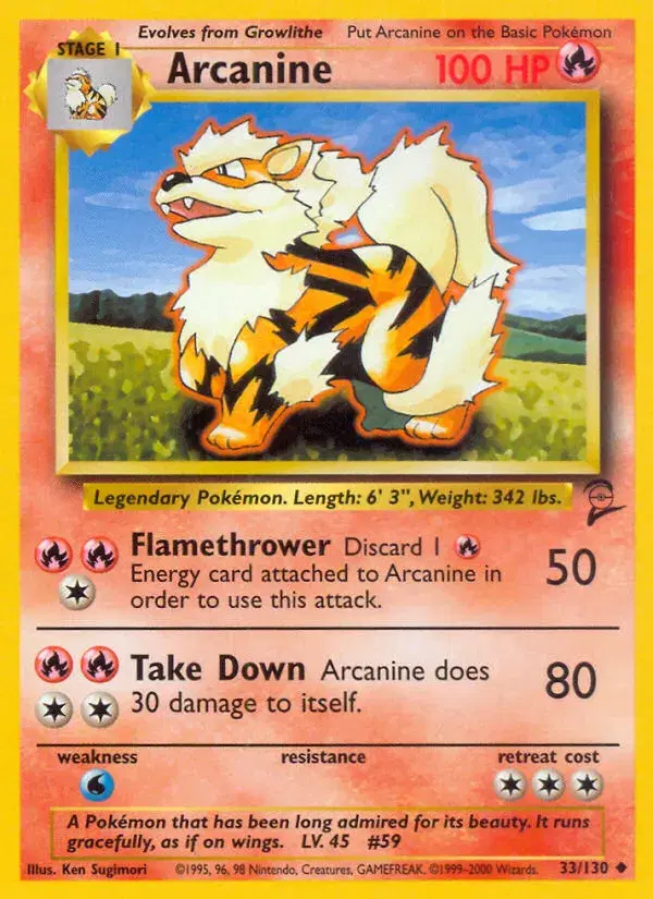 Arcanine Base Set 2 33