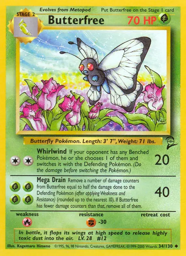 Butterfree Base Set 2 34