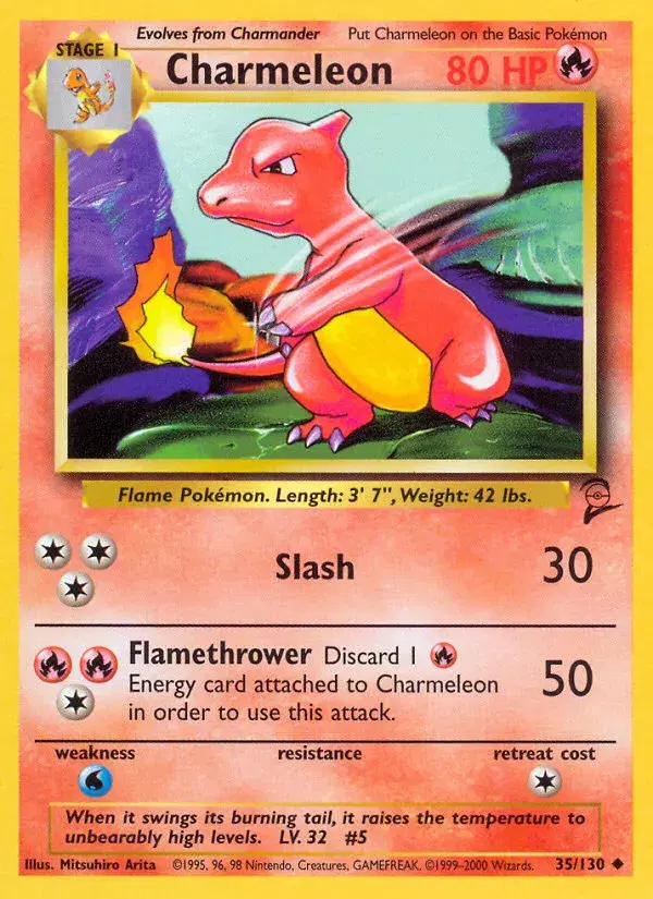 Charmeleon Base Set 2 35