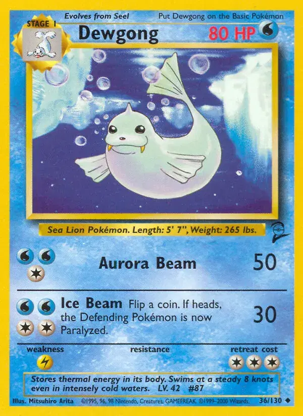 Dewgong Base Set 2 36