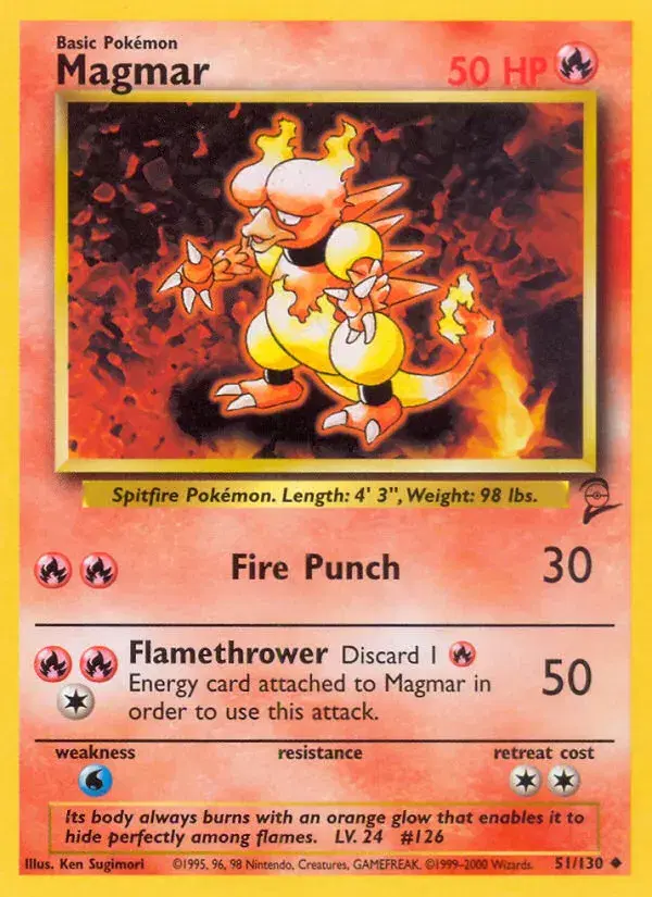 Magmar Base Set 2 51
