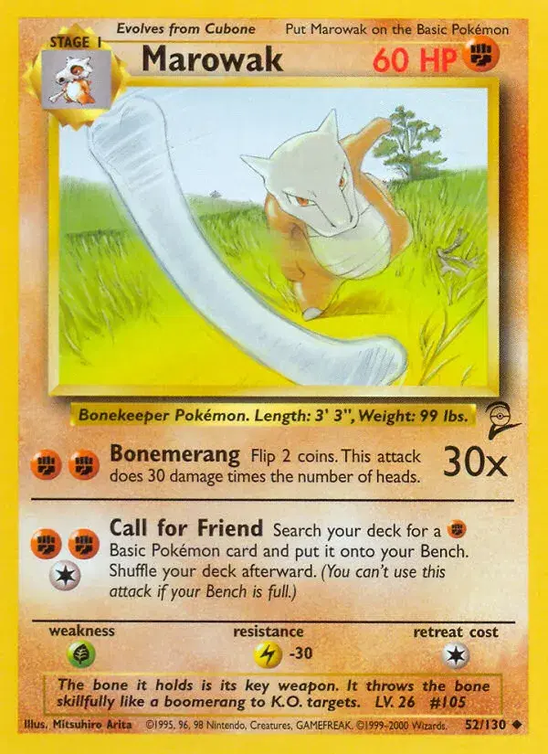 Marowak Base Set 2 52