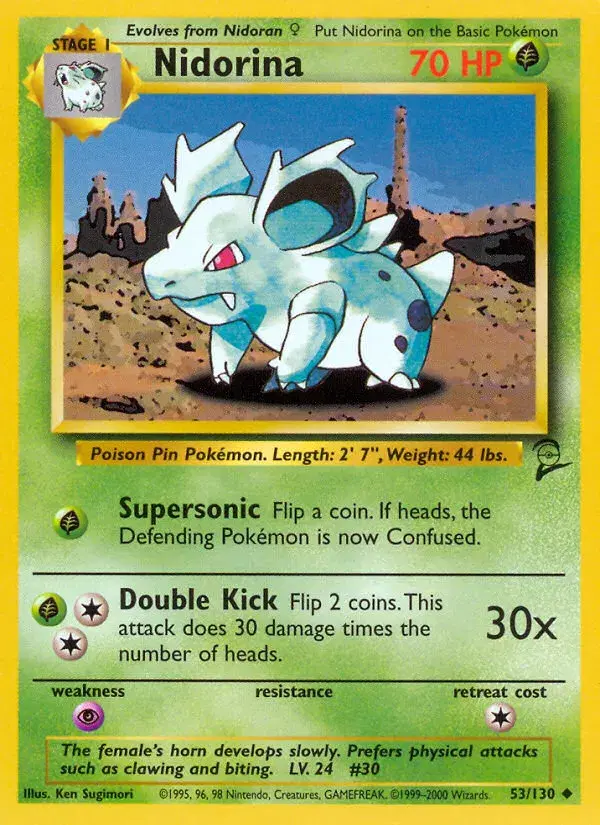 Nidorina Base Set 2 53