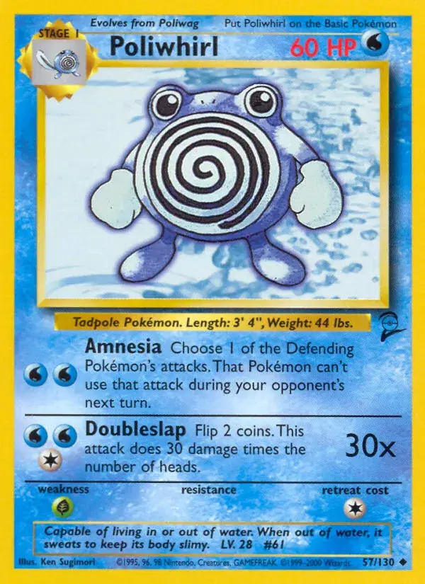 Poliwhirl Base Set 2 57