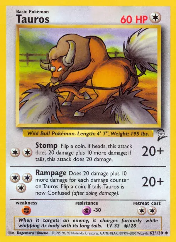 Tauros Base Set 2 62