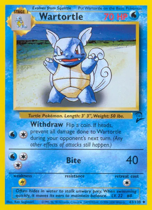 Wartortle Base Set 2 63