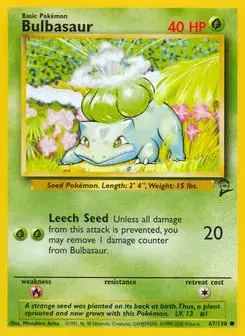Bulbasaur Base Set 2