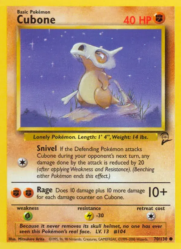 Cubone Base Set 2 70